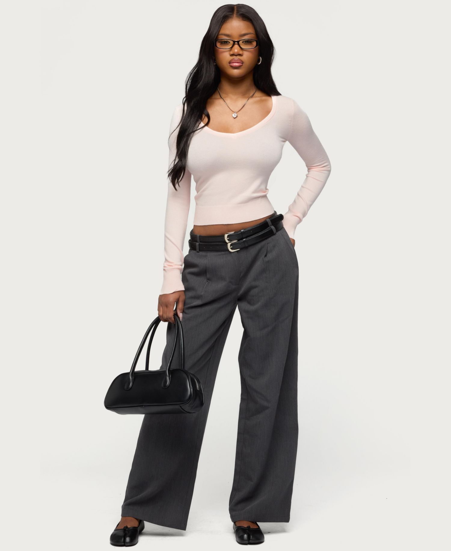 Women's Mercedes Knitted V Neck Sweaters