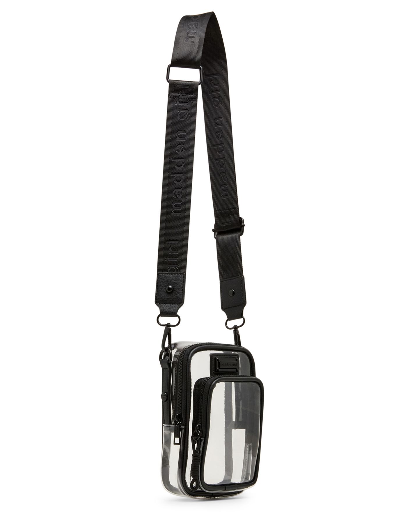 Женская сумка Madden Girl Willowv Clear Mini Cellphone Crossbody, цвет: Чёрный — фото 3