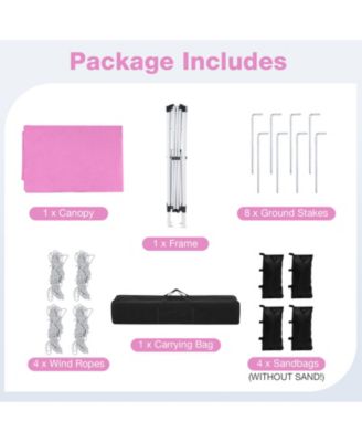 Pop-Up Canopy Tent with Carry Bag and 4 Sandbags