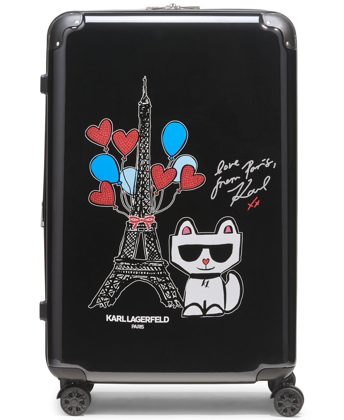 Чемодан KARL LAGERFELD PARIS Up in Paris Large Upright Suitcase — фото 13