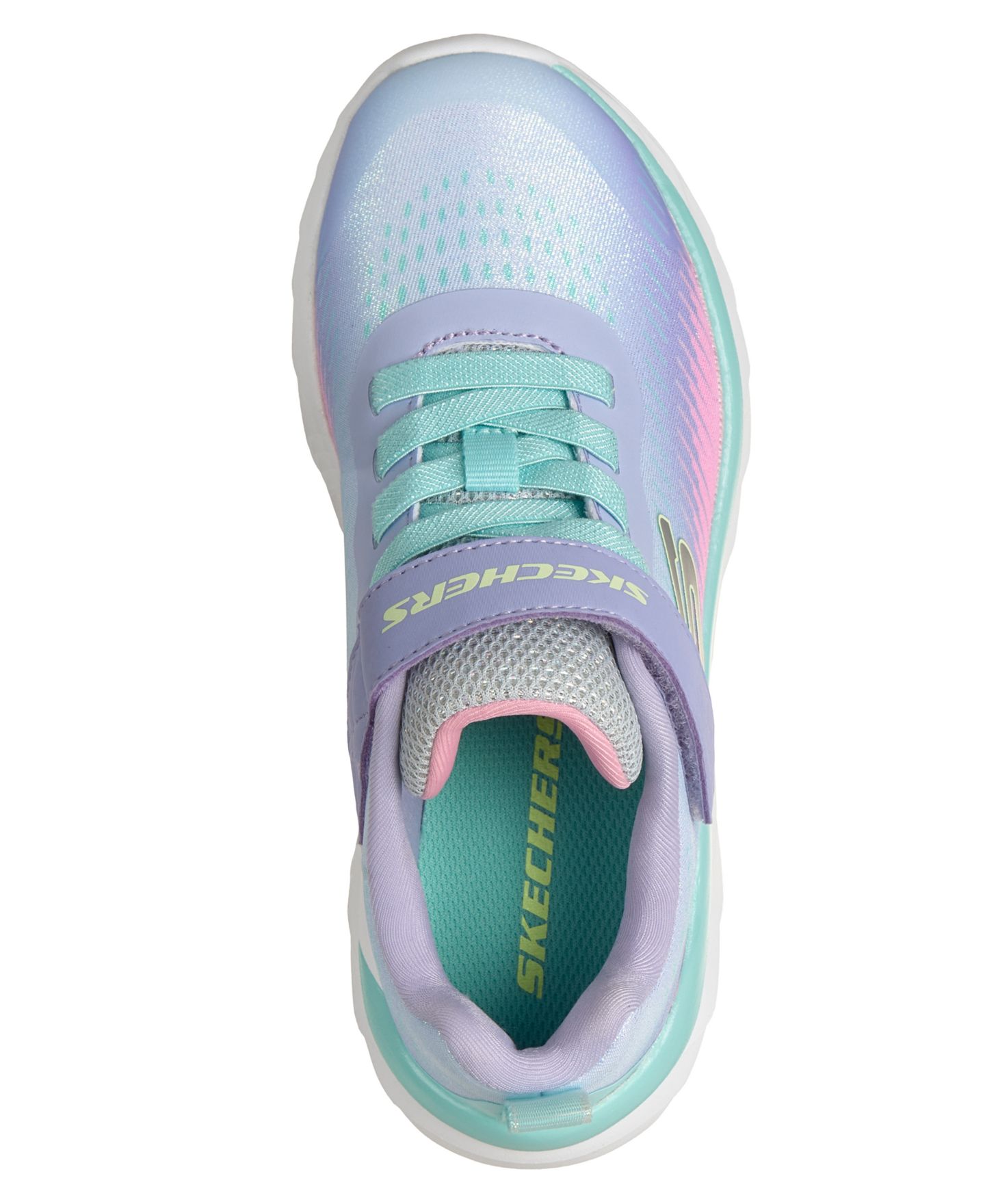 Детские повседневные кроссовки Skechers Boundless - Color Blitz на липучке, цвет: Лавандовый / Разноцветный — фото 4