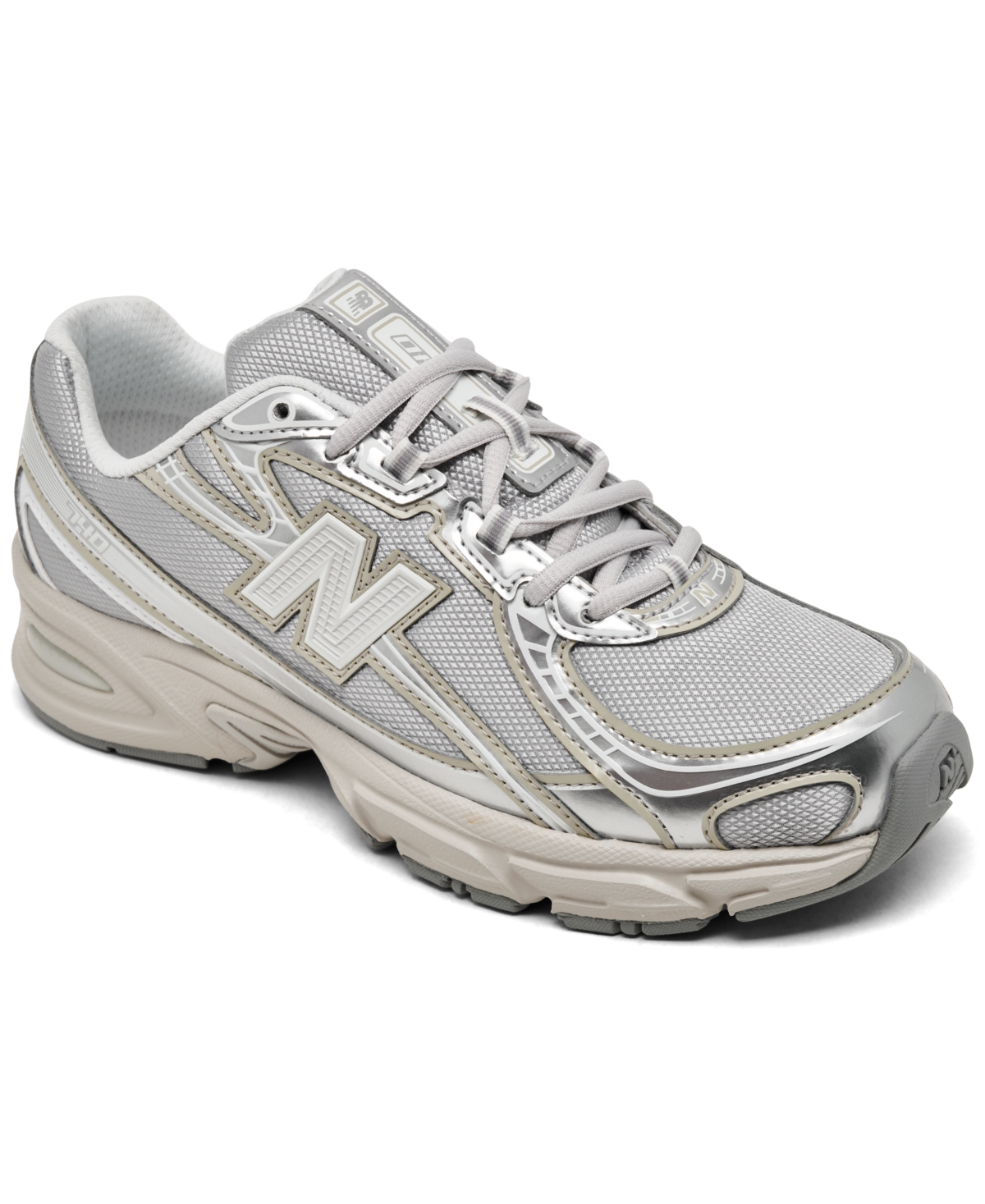 New Balance 740 Casual Sneakers From Finish Line In Silver