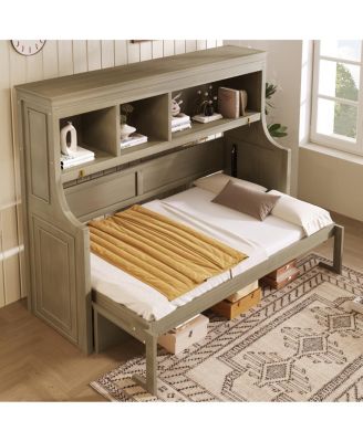 Twin Over Full Metal Bunk Bed with Ladder & Safety Rail