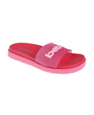Women's Sandal with Translucent Upper and Rubber Logo Patch