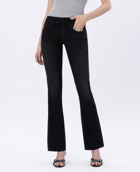 Женские джинсы Flying Monkey Mid Rise Full Length Bootcut, цвет: Чёрный
