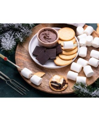 7 Pack Smores Extendable Sticks for Fire Pit - Perfect Smore Skewers & Hot Dog Forks for Campfires, Camping Essentials