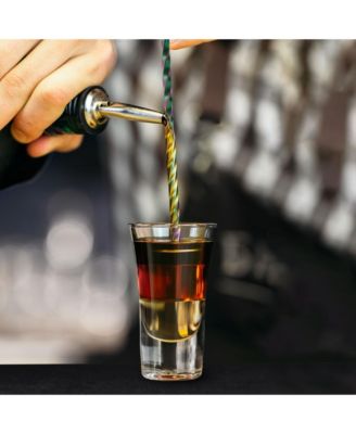 Premium 12 Inch Stainless Steel Cocktail Spoon - Long Attractive Spiral Design for Layering Drinks