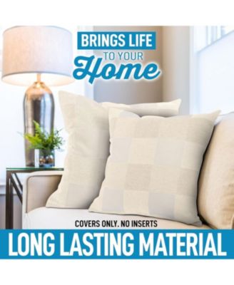 2 Pack Buffalo Plaid Throw Pillow Outdoor & Indoor Covers 16x16 inches