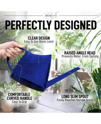 Small Watering Can with Long Slim Spout for Indoor Plants, 47oz