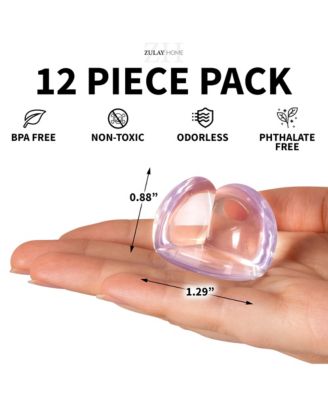 12 Pack Corner Protector Baby Proof Corners and Edges - Round Table Corner Protectors for Baby