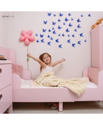 3D Removable DIY Butterfly Wall Decor with 3 Wing Designs (48pcs)
