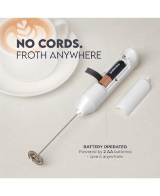 FrothMate Powerful Portable & Compact Milk Frother - No Stand Electric Whisk
