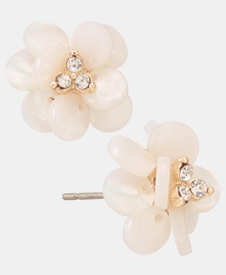 Crystal Flower Stud Earrings