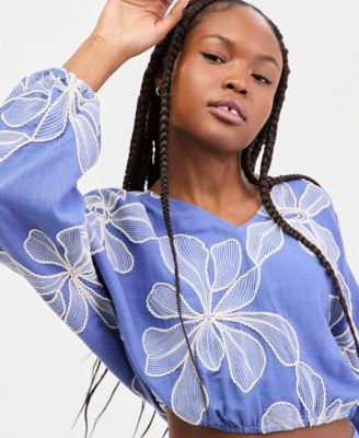 Women's Dessi Embroidered Dolman-Sleeve Top