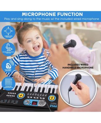 Portable Piano Keyboard & Microphone