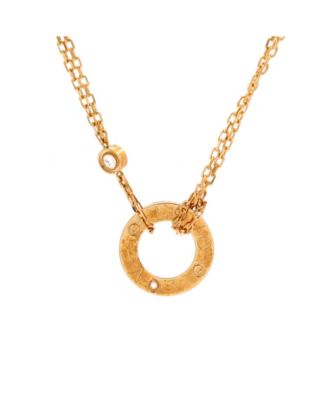 2 Diamonds Love Pendant Necklace
