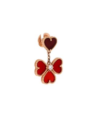 Sweet Alhambra Effeuillage Heart Earrings
