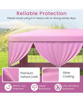 Pop-Up Canopy Tent with 6 Sidewalls, Instant Setup