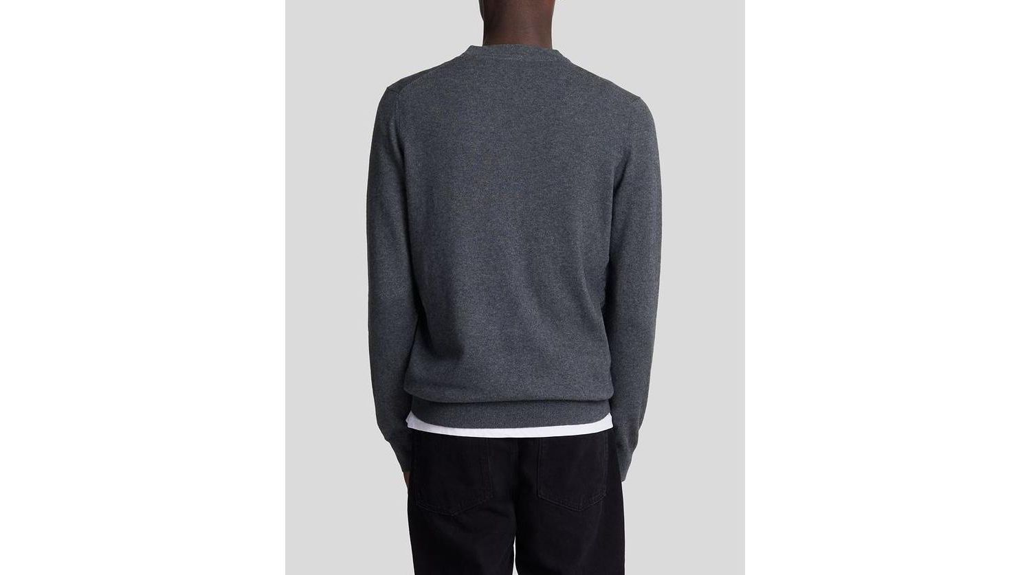 Men's Cotton Merino Crew Neck Sweater
