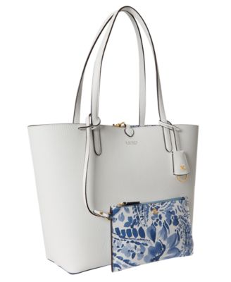 Faux-Leather Large Reversible Tote Bag