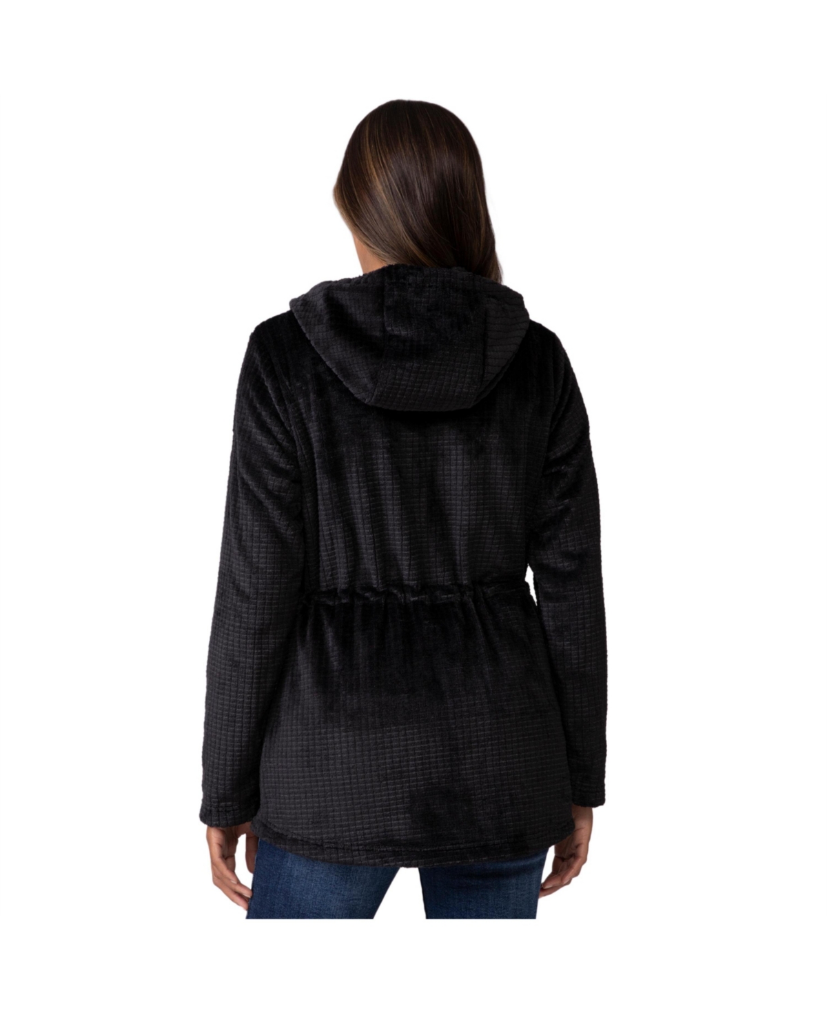 Free Country Women's Grid Butter Pile Anorak Jacket