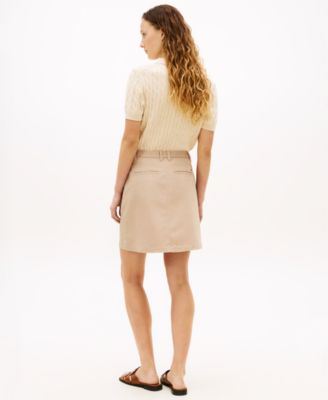 Women's Twill-Slim Short Skirt