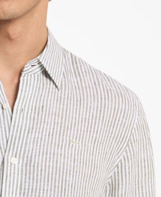 Men's Striped Long-Sleeve Shirt