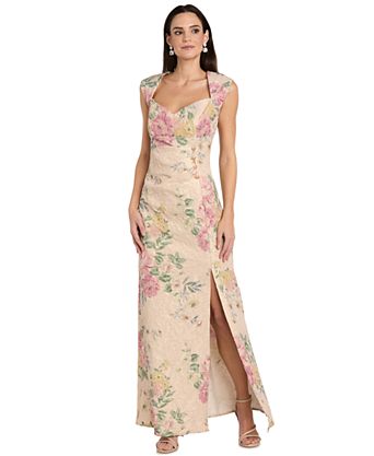 macys evening dresses Women's Formal Maxi Imported. Betsy & Adam Petite Mesh-Sleeve