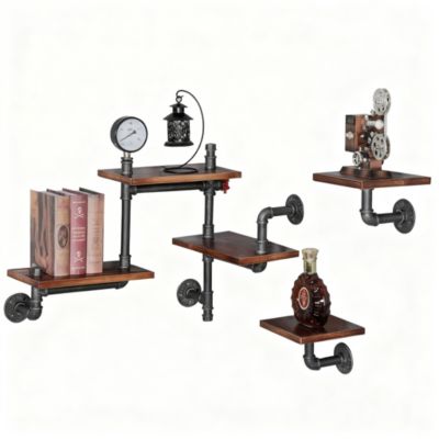 Industrial Rustic Pipe Shelves Storage for Home Decor