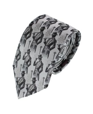 Big & Tall Ambrose Dapper Night Silk Novelty Silk Necktie and Pocket Square