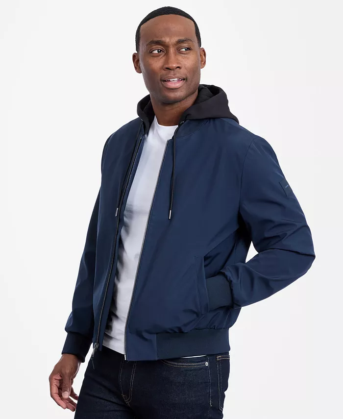 Men's Bomber Knit Hood Jacket - thumbnail 7