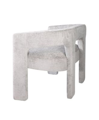Gwen Modern Luxury Jacquard Fabric Upholstered Sculpture Bench