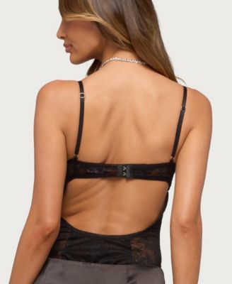 Women's Carinna Sheer Lace Cutout Bodysuit