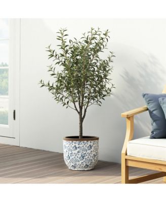 Planter, 12.2" Round, Indoor & Outdoor Garden Pot