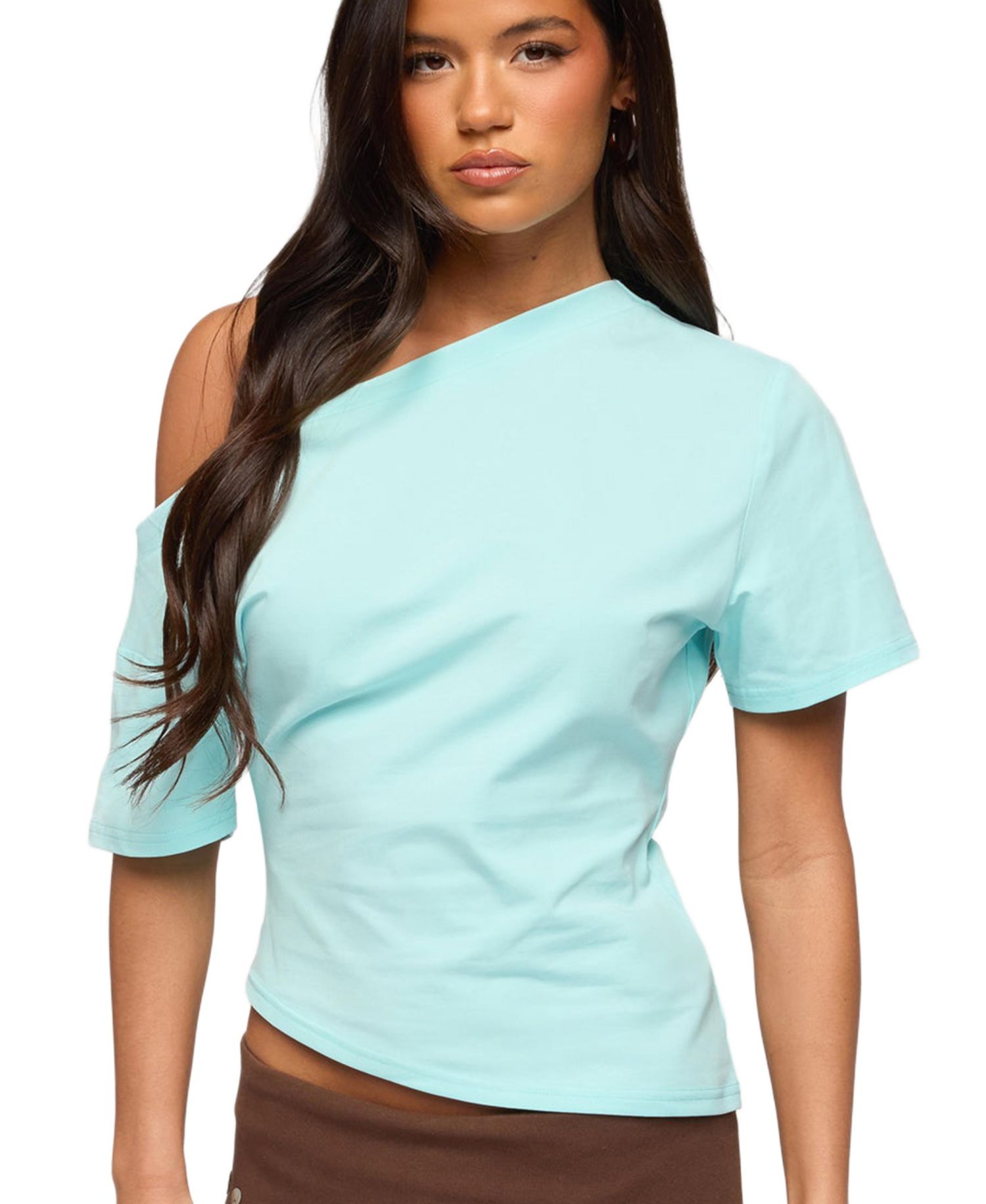 Women's Mariee Asymmetric One Shoulder Top