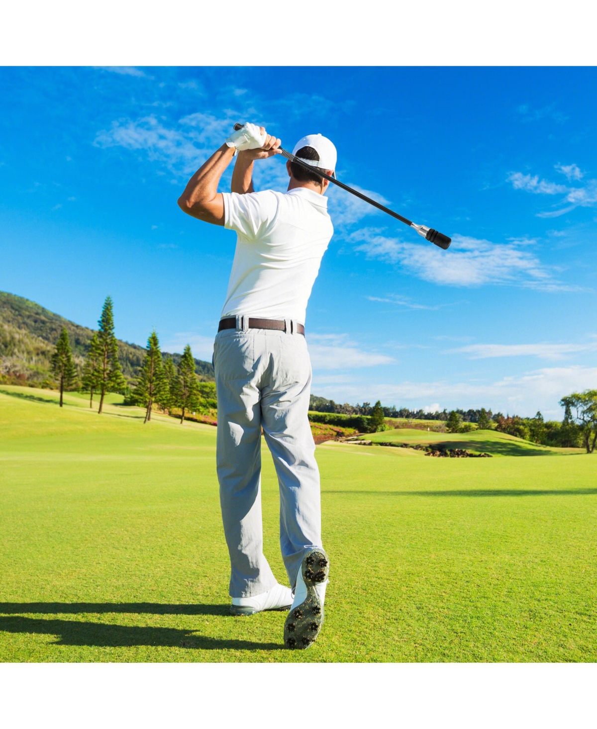 Mecale Golf Swing Trainer Click Stick for Speed, Flexibility, Balance & Tempo