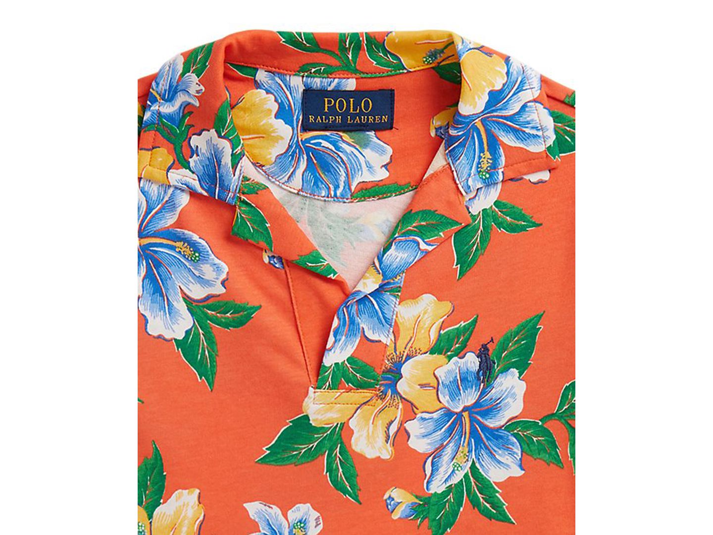 Поло Polo Ralph Lauren Floral-Print Short-Sleeve Jersey Polo Shirt для мальчиков, цвет: Iconic Hibiscus — фото 3