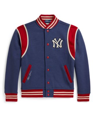Boys' 8-20 Zip-Front Long-Sleeve Yankees Jacket