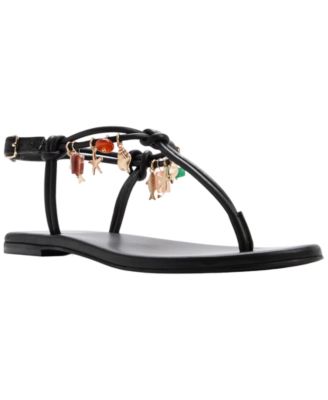 Women's Seajewels T-Strap Round Toe Flat Sandals