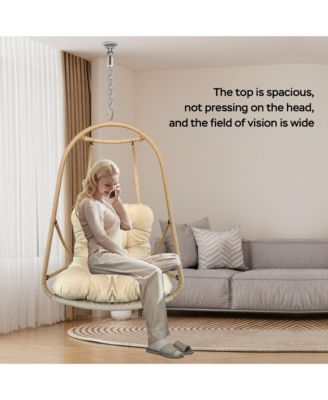 Wicker Rattan Swing Egg Chair without Stand