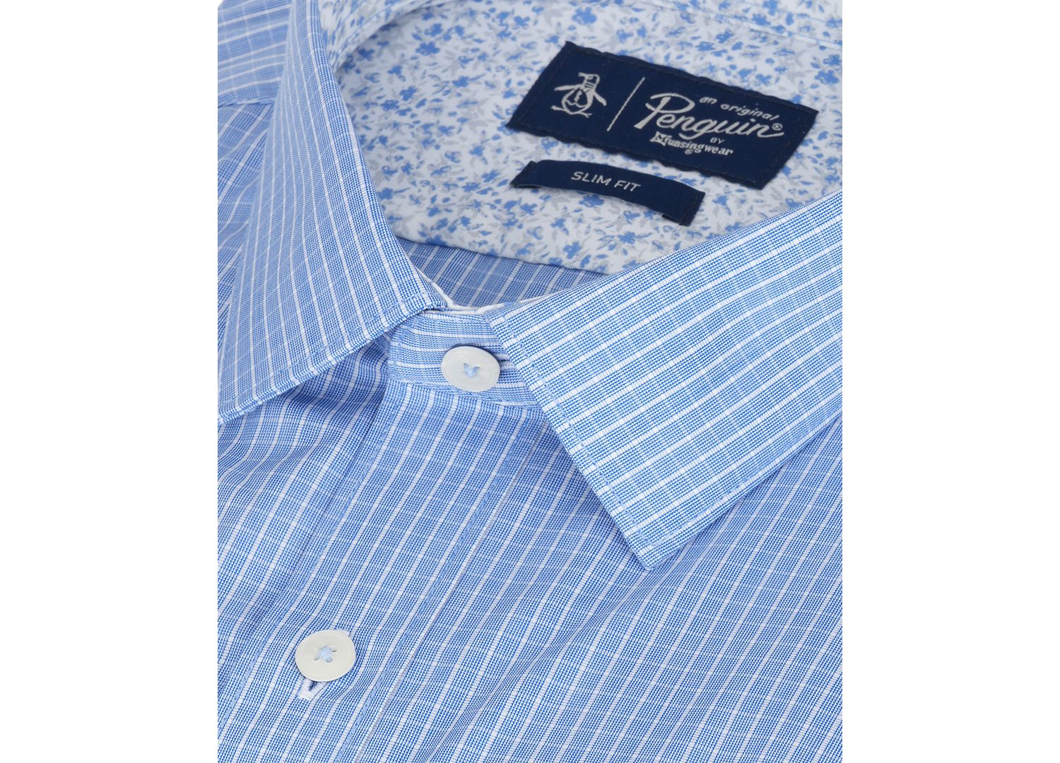 Men's Slim-Fit Checks Dress Shirt