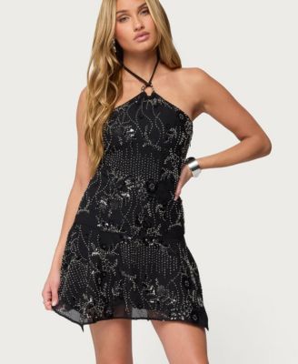 Women's Adria Bead & Sequin Mini Dress