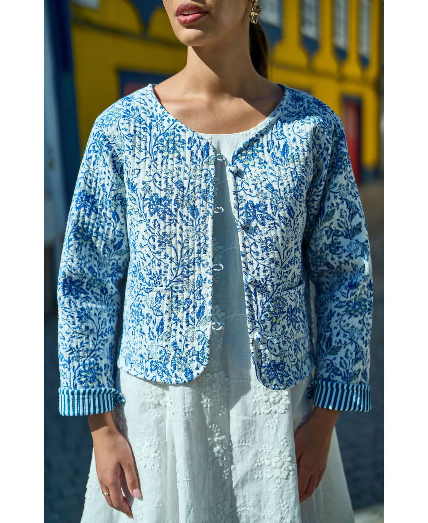 Women's Reversible Cotton Quilted Jacket
