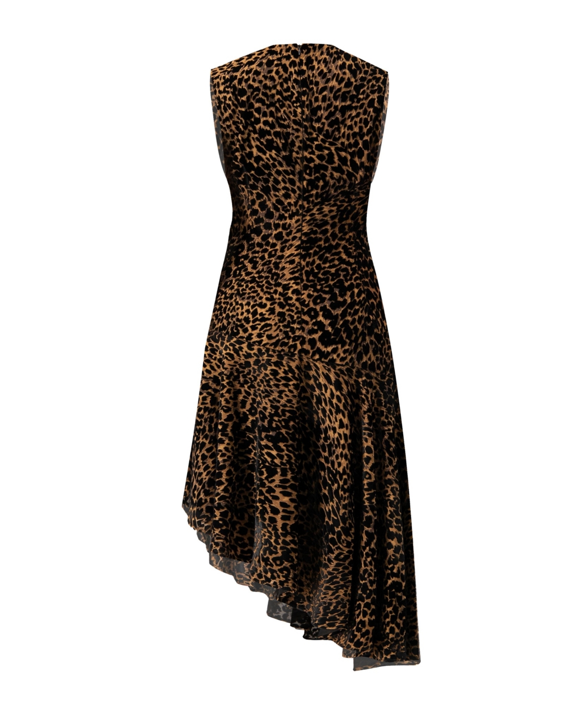 Ivonne Women's Asymmetric Animal Print Dress