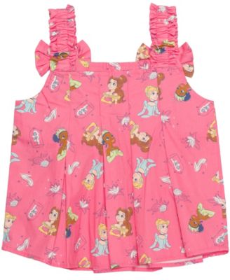 Girls' 2T-6X Square Neck and Elastic Shorts, 2-Piece Set