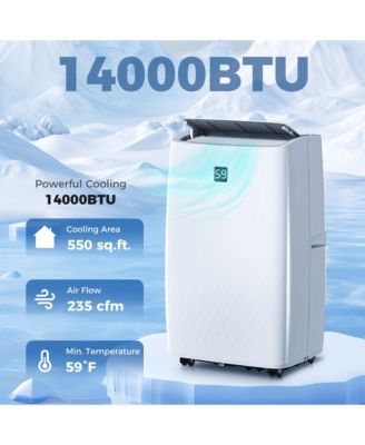 12000 BTU Portable Air Conditioner with Dehumidifier & Fan, AC Unit