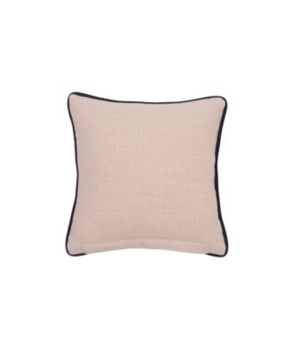 Abstract Oceanic Blue Sea Turtle Graphic Print Embellished Throw Pillow, 10" x 10