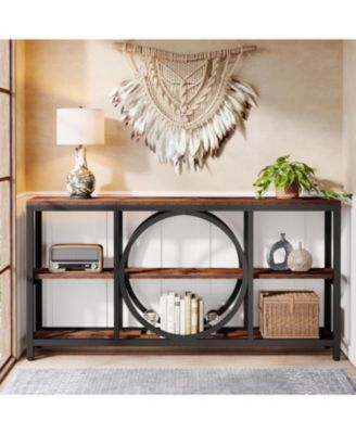  Extra Long Console Table for Entryway, Sofa Table Behind Couch