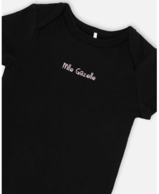 Baby Girls Evolutive Cotton Jersey Onesie