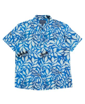 Boys' 7-18 Oversize Printed Short-Sleeve Shirt
